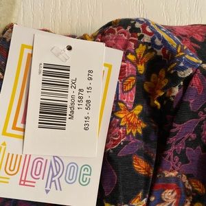 NTW LuLaRoe Madison 2XL Floral